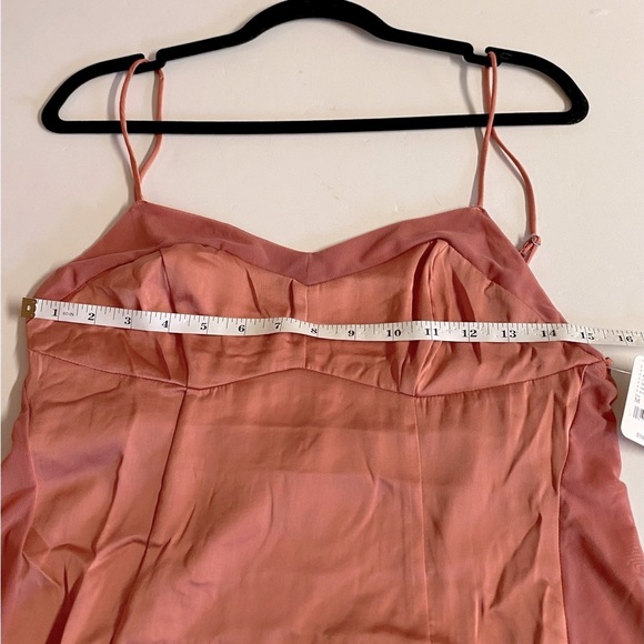 NWT Free People -Peach City Cool Midi Chemise/dress Adjustable straps  M - Picture 9 of 14